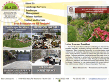 Tablet Screenshot of blazelandscape.com